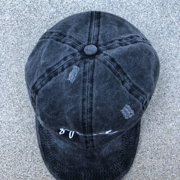 FUNKY JUNQUE Squad Hat Unisex Adult Grey Adjustable Cap 100% Cotton​ - Picture 4 of 5